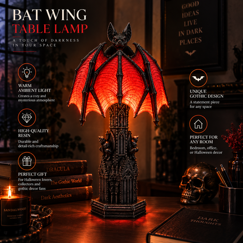 Bat Halloween Lamp By Adery