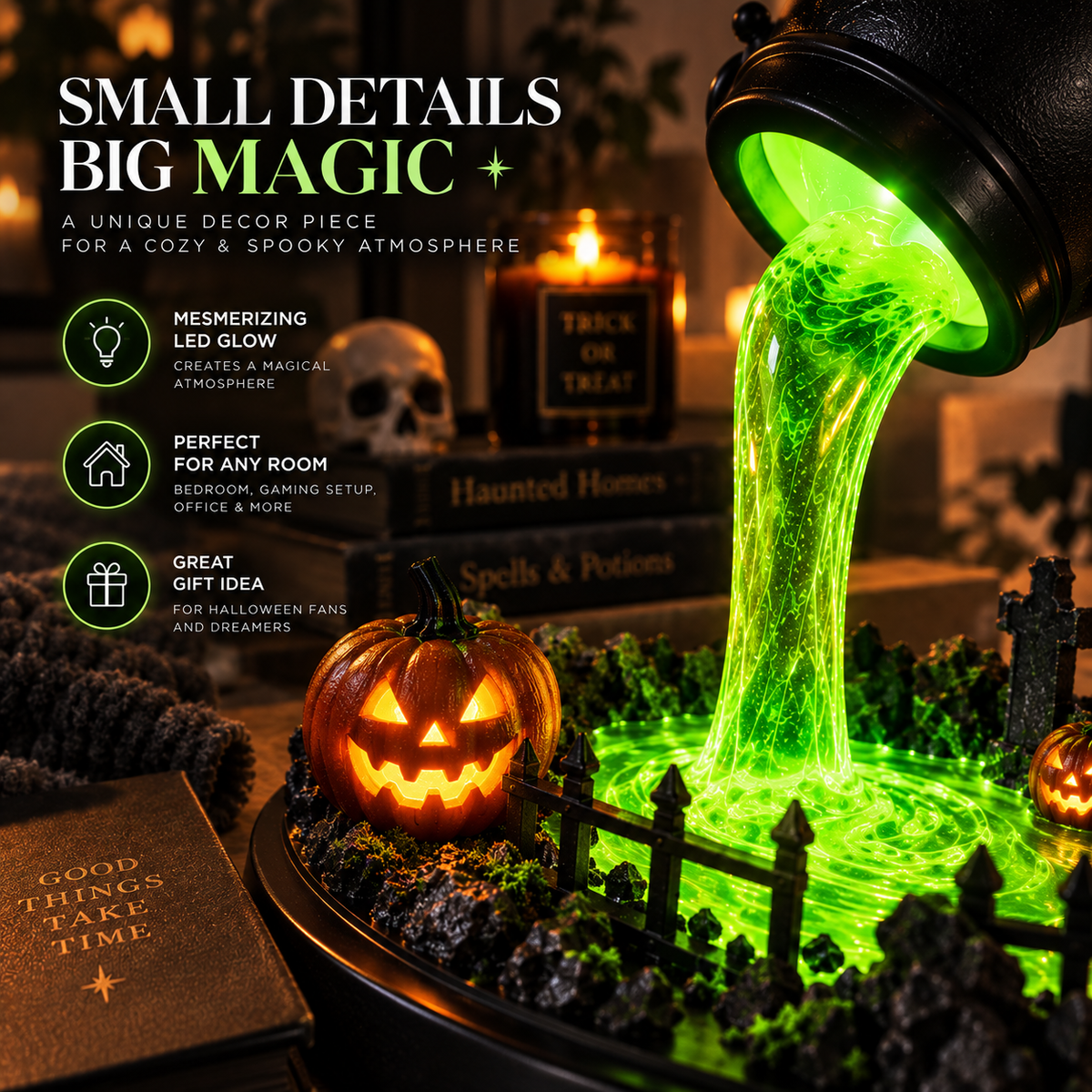 Witch Cauldron Lamp By Adery
