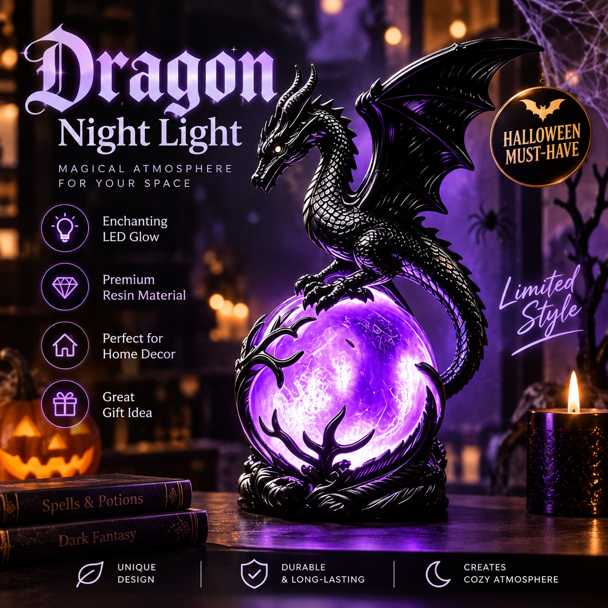 Dragon Night Lamp By Adery