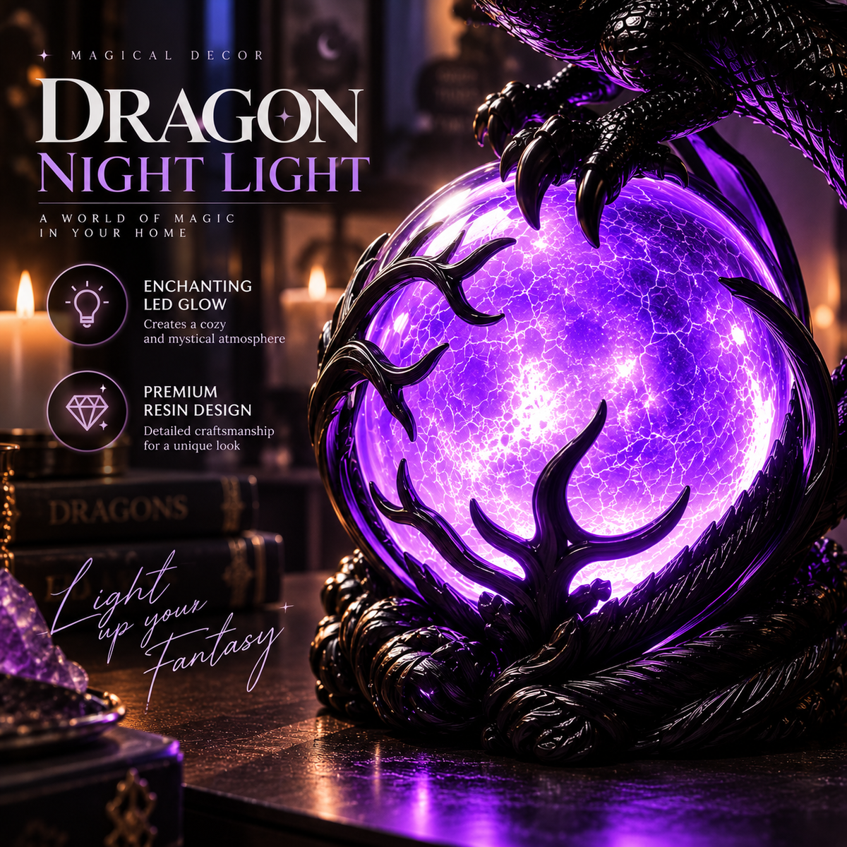 Dragon Night Lamp By Adery